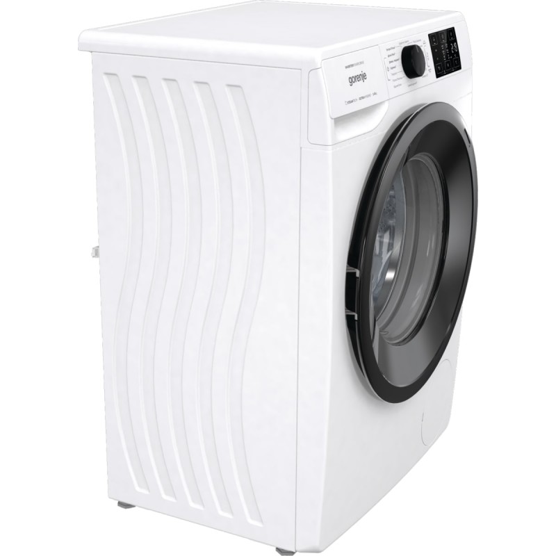 Gorenje Пральна машина фронтальна, 8кг, 1400, A+++, 46,5см, дисплей, пара, інвертор, білий