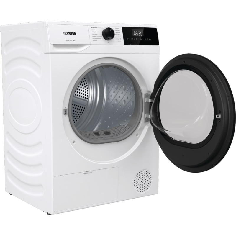 Gorenje Сушильна машина DHNE82/P конденсаційна, 8кг, А++, 60см, дисплей, білий