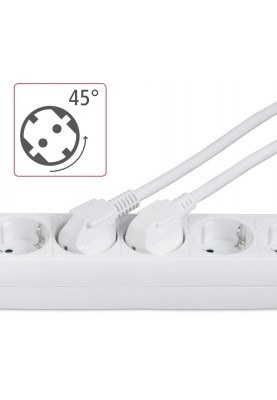 HAMA Мережевий подовжувач Multiple 6XSchuko 3G*1.5мм ws 3м White