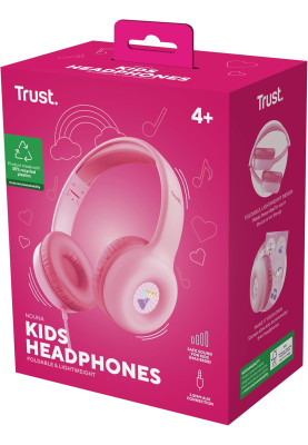 Trust Навушники Nouna Headphones mini-jack, Mic, Рожевий