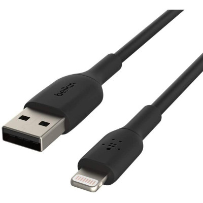 Belkin Кабель USB-A > Lightning заряджання/синхронізації 1м, 12Вт, PVC, чорний