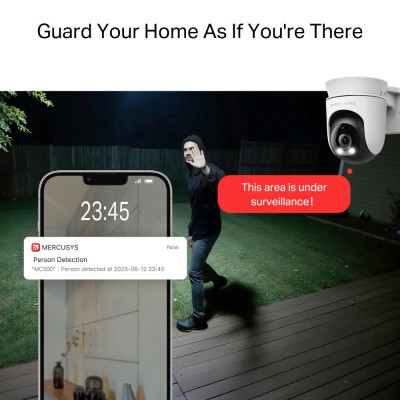 Mercusys IP-Камера MC500 FHD N300 microSD motion detection, зовнішня