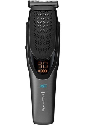 Remington Машинка для стрижки Power X Series X6, мережа+акум., насадок-4, сталь, чорно-сірий