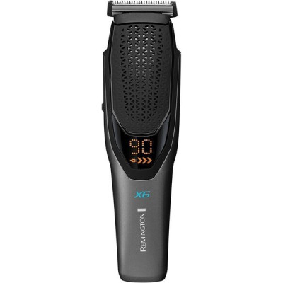 Remington Машинка для стрижки Power X Series X6, мережа+акум., насадок-4, сталь, чорно-сірий