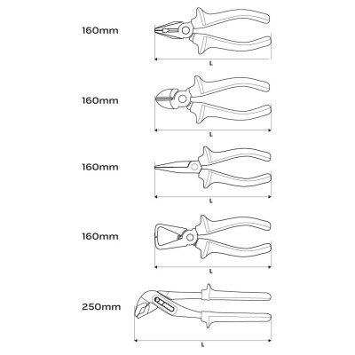 Neo Tools Набір інструментів, 1000 В, 13 од. Neo Tools Набір інструментів, 1000 В, 13 од.