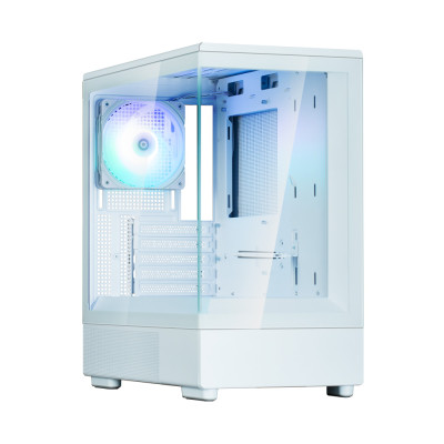 Zalman Корпус P10 без БП, 1xUSB3.0, 1xUSBType-C, 1x120мм ARGB, VGA 384мм, LCS ready, TG Side Panel, mATX, білий