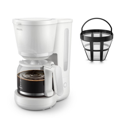 Philips Кофеварка крапельна 3000 Series, 1.38л, мелена, підтримка температури, білий
