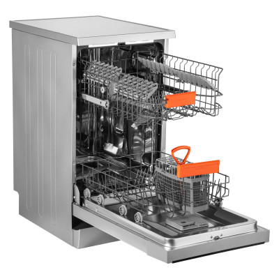 ARDESTO Посудомийна машина, 10компл., А++, 45см, дисплей, гігієн.обробка, сріблястий