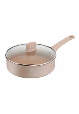 Tefal Сотейник Delight, з кришкою, 24см, алюміній, бпкеліт, бежевий