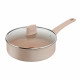 Tefal Сотейник Delight, з кришкою, 24см, алюміній, бпкеліт, бежевий