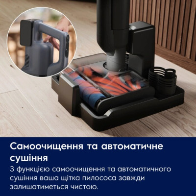 Electrolux Пилосос Electrolux бездротовий, вологе прибирання, конт пилок -0.57л, вода -0.65л, автон. робота до 80хв, вага-7.09кг, 2в1, синій Electrolux Пилосос Electrolux бездротовий, вологе прибирання, конт пилок -0.57л, вода -0.65л, автон. робота до 80хв, вага-7.09кг, 2в1, синій