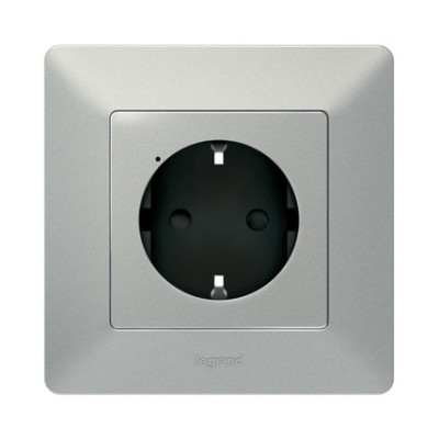 Legrand Розумна розетка 2К + З (Valena Life with NETATMO)[Алюміній]