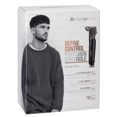 BaByliss Тример для стрижки T885E, бороди, 1 насадка, футляр, чорний BaByliss Тример для стрижки T885E, бороди, 1 насадка, футляр, чорний
