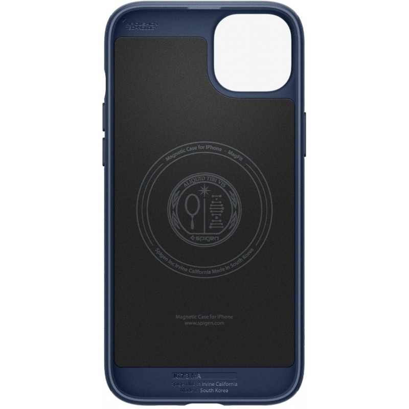 Spigen Чохол для Apple iPhone 15 Plus Mag Armor MagFit, Navy Blue