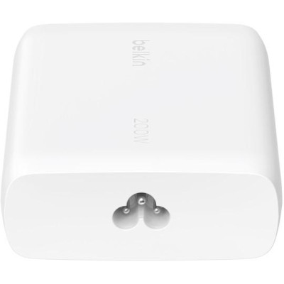 Belkin Зарядне пристрій мережевий 200Вт 4хUSB-С GAN PD PPS, білий
