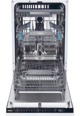 Haier Посудомийна машина Haier вбудована, 10компл., A+++, 45см, дисплей, інвертор, 3й кошик, білий