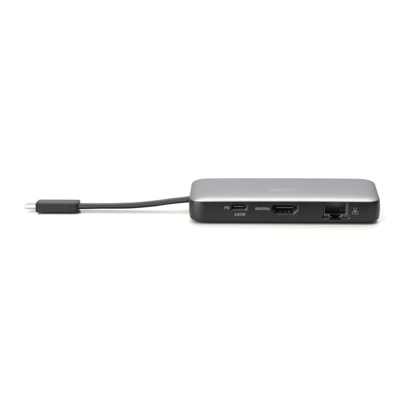 Digitus Док-станція USB-C > HDMI/2xUSB-A/USB-C/SD/MicroSD/RJ54, Travel