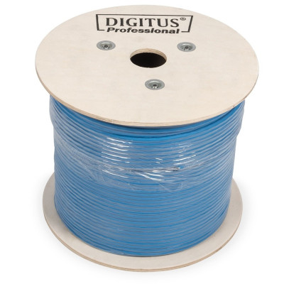 Digitus Кабель "віта пара" CAT 6A U-UTP, 500м, AWG 23/1, LSZH, синій