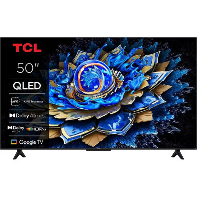 TCL Телевізор 50" TCL QLED 4K 60Hz Smart Google TV Black