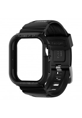 Spigen Чохол та ремінець 2в1 для Apple Watch 45mm/44mm Rugged Armor Pro, Black