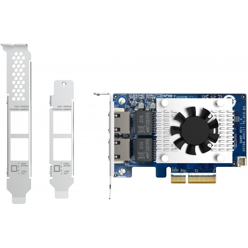 QNAP Мережева карта Dual-port (10Gbase-T) 10GbE PCIe Gen3 x4