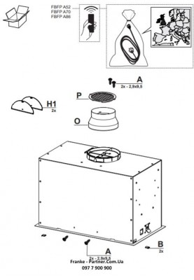 Franke Витяжка вбудовувана Box Flush EVO нерж