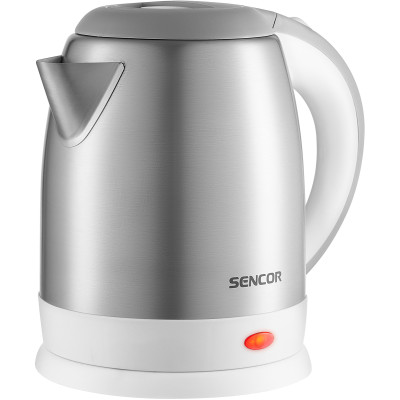 Sencor Електрочайник 1.2л, Strix, нержавіюча сталь, біло-сірий