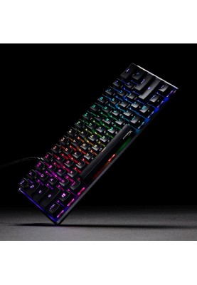 HyperX Клавіатура механічна Alloy Origins 60 61key, Red, USB-A, EN/UA, RGB, чорний