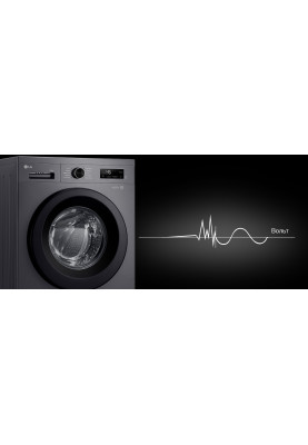LG Пральна машина, фронтальна, 6.5 кг, A+++, антрацит