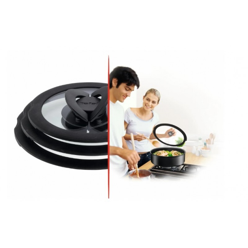 Tefal Кришка скляна Ingenio 24 см , скло, силікон