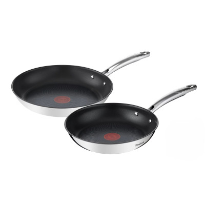 Tefal Набір сковород Tefal Duetto+, 2шт, 24/28см, нержавіюча сталь