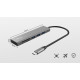 Trust USB-хаб HALYX FAST 3USB+CARD READER USB-C ALUMINIUM