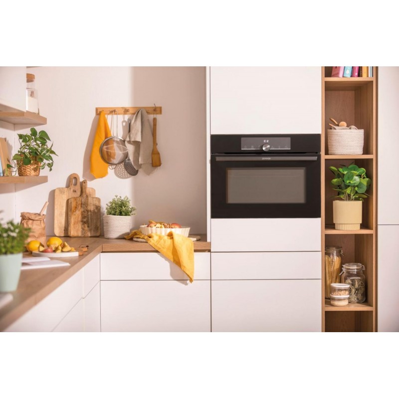 Gorenje Духова шафа електрична компактна, 50л, A+, дисплей, ф-ція мікрохвиль, чорний