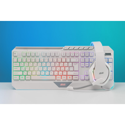 2E Gaming Клавіатура KG315 RGB USB White Ukr