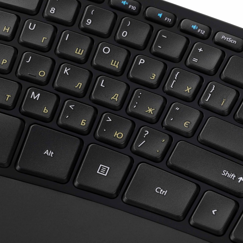 Microsoft Клавіатура мембранна Sculpt Ergonomic + NumPad 89+20key, WL, EN/UA, чорний