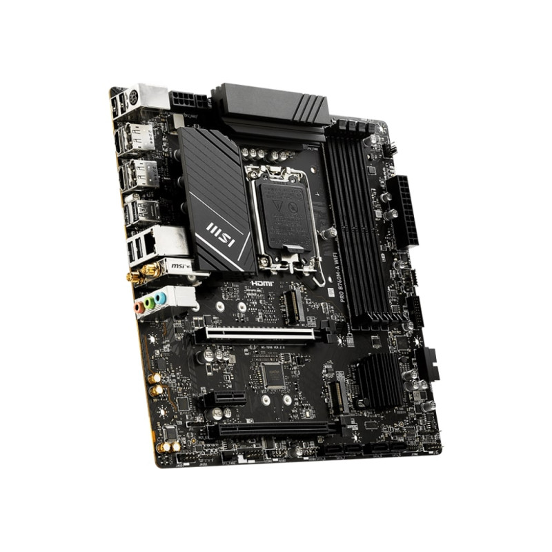 MSI Материнcька плата PRO B760M-A WIFI s1700 B760 4xDDR5 HDMI DP WiFi BT mATX