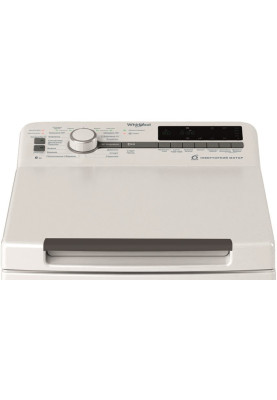Whirlpool Пральна машина Whirlpool вертикальна, 6кг, 1200, A+++, 60см, дисплей, інвертор, білий