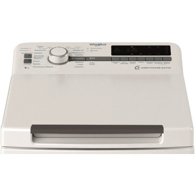 Whirlpool Пральна машина Whirlpool вертикальна, 6кг, 1200, A+++, 60см, дисплей, інвертор, білий