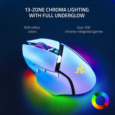 Razer Миша Basilisk V3 Pro WL White Edition
