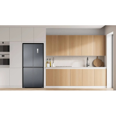 TCL Холодильник багатодверний, 185х84х68, холод.відд.-301л, мороз.відд.-169л, 4 дв., A++, NF, інв., диспл зовн., зона св-ті, нерж