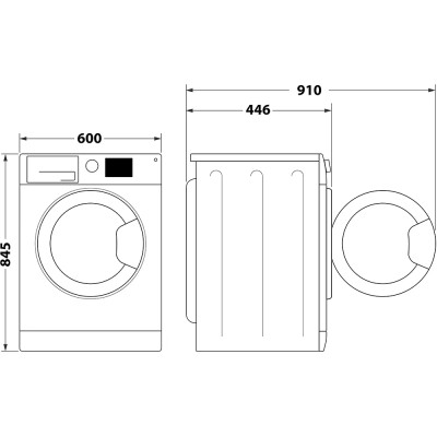 Indesit Пральна машина Indesit фронтальна, 6кг, 1000, A+++, 44.6см, дисплей, пара, інвертор, білий Indesit Пральна машина Indesit фронтальна, 6кг, 1000, A+++, 44.6см, дисплей, пара, інвертор, білий