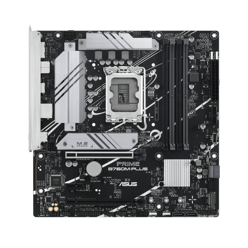 ASUS Материнcька плата PRIME B760M-PLUS s1700 B760 4xDDR5 M.2 HDMI DP mATX