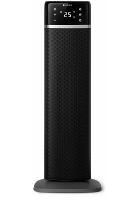 Philips Тепловентилятор 5000 Series, 20м2, 2000Вт, електр. упр-ня, 58 х 19.6 х 21.2см, керамічний, дисплей, Wi-Fi, чорний