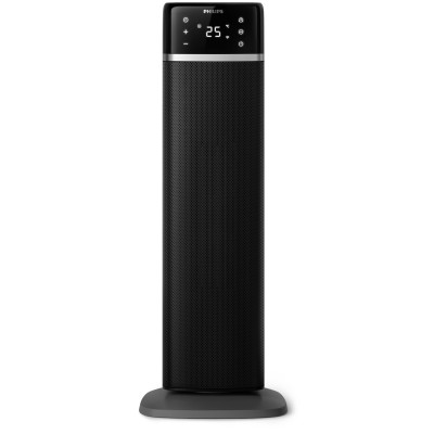 Philips Тепловентилятор 5000 Series, 20м2, 2000Вт, електр. упр-ня, 58 х 19.6 х 21.2см, керамічний, дисплей, Wi-Fi, чорний