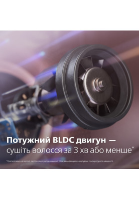 Philips Фен 8000 Series, 1400Вт, 3 режими, іонізація, хол. обдув, турборежим, рожевий