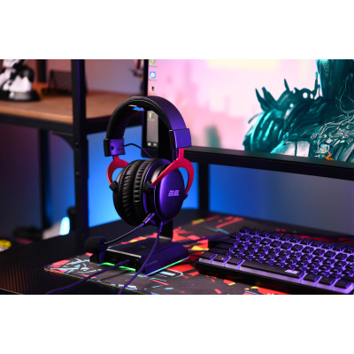 2E Gaming Гарнітура ігрова HG355, 7.1, mini-jack/dual 3.5мм/USB-A, 1.5/1.5/0.2м, чорний