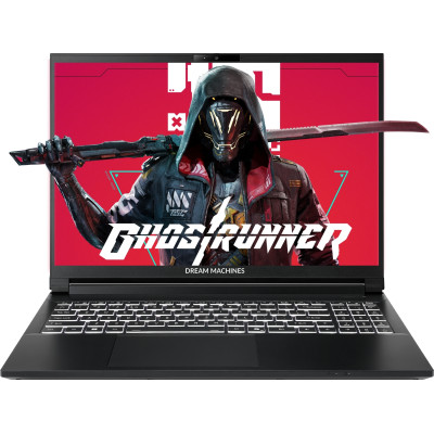 Dream Machines Ноутбук Dream Machines RT5060-15 15.3FHD+ IPS, AMD AI 9 HX 370, 32GB, F1TB, NVD5060-8, DOS, чорний