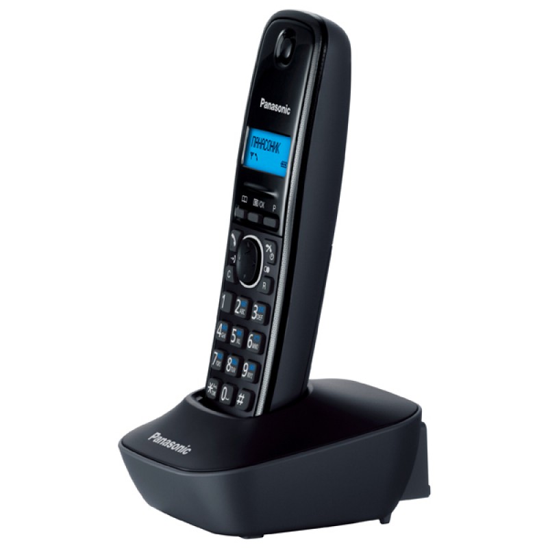 Panasonic Радіотелефон DECT KX-TG1611UAH Black Grey