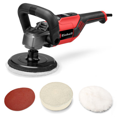 Einhell Полірувальна машина CC-PO 1100/150 CE, 1100 Вт, 150 мм, 500-3500 об/хв, підтримка обертів, 2.11 кг