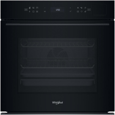 Whirlpool Духовий шафа електричний, 73л, A+, дисплей, конвекція, піроліз, телескопічні напрямні, чорний